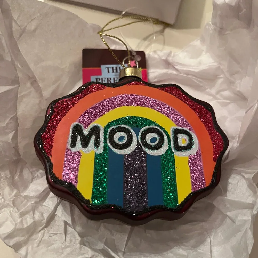 Mood Multicolored  Christmas Ornament 3.5 Inch Holiday‎ Decor